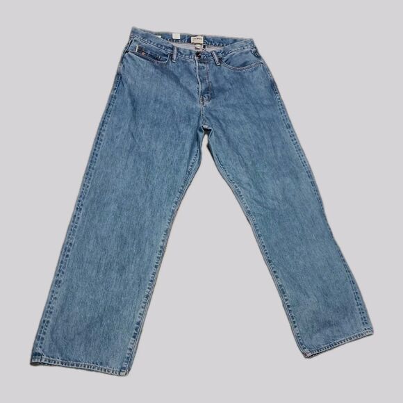 TODD SNYDER Relaxed Fit Selvedge Button Fly Jeans Men’s 35x32 MSR 36x32 NWT - Picture 1 of 16